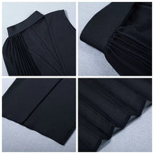 Load image into Gallery viewer, Black Runway Bodycon Dress