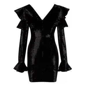 Flare Sleeve Bodycon Dress