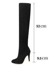Carica l&#39;immagine nel visualizzatore di Gallery, Thigh high Stretch Stiletto Boots