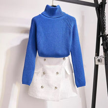 Load image into Gallery viewer, Knitted Sweater Skirt Two Piece Outfits