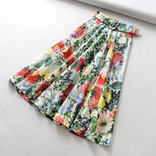 Charger l&#39;image dans la galerie, Vintage Floral Midi Skirt