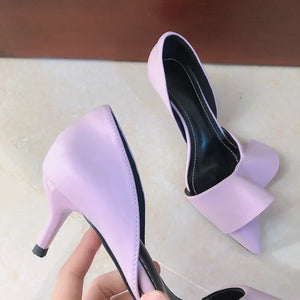 Ruffles Pointed Toe Pumps