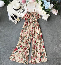 Load image into Gallery viewer, Floral Ruffled Jumpsuits