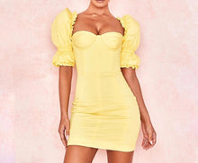 Load image into Gallery viewer, Yellow Ruffles Dress