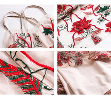Load image into Gallery viewer, Flower Embroidery Dress