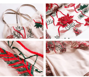 Flower Embroidery Dress