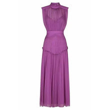 Load image into Gallery viewer, Ruched Elastic Waist Mesh Dress