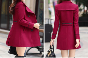 Wool Blend Warm Long Coat