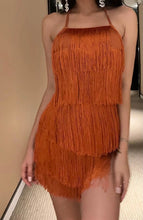 Load image into Gallery viewer, Tassel Fringe Halter Romper