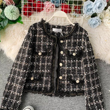 Carregar imagem no visualizador da galeria, Tweed Tassels Trims Short Jacket