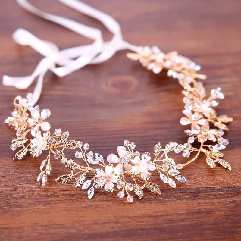 Flower Rhinestone Wedding Headband