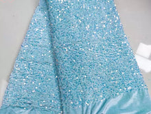 Charger l&#39;image dans la galerie, Mermaid Sequin Velvet Belt Gown