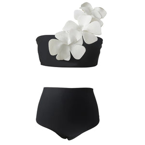 Flower Bandeau Bikini Set