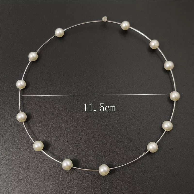 Pearl Big Hoop Earrings