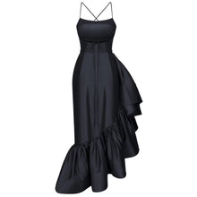 Carregar imagem no visualizador da galeria, Taffeta Ruffles Asymmetric Dress