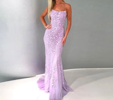 Carica l&#39;immagine nel visualizzatore di Gallery, Mermaid Lace Tulle Prom Dress