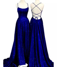 Carregar imagem no visualizador da galeria, Glitter High Slit Prom Dress