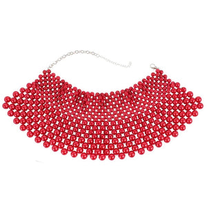 Imitation Pearls Chunky Necklace