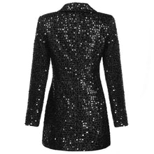 Carregar imagem no visualizador da galeria, Sequined Black Blazer