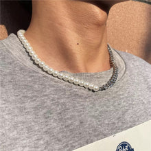 Carregar imagem no visualizador da galeria, Pearl Chain Necklace for Men
