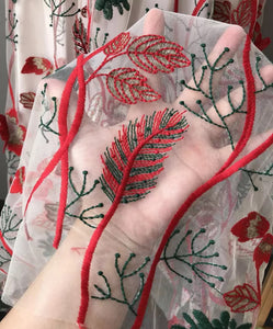 Flower Embroidery Dress