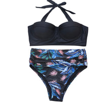 Load image into Gallery viewer, High Waist Leaf Bikini