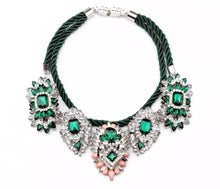Carica l&#39;immagine nel visualizzatore di Gallery, Green Rope Chain Necklace