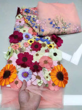 Cargar imagen en el visor de la galería, Floral Tulle Elegant High Neck Dress
