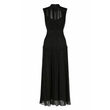 Load image into Gallery viewer, Ruched Elastic Waist Mesh Dress