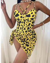 Load image into Gallery viewer, Yellow Printed Swimsuit