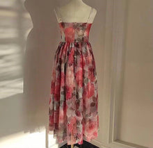 Load image into Gallery viewer, Red Flower Dress