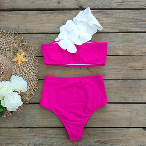 Flower Bandeau Bikini Set