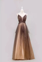 Load image into Gallery viewer, Mix Colour Chocolate Sparkle Prom Dress