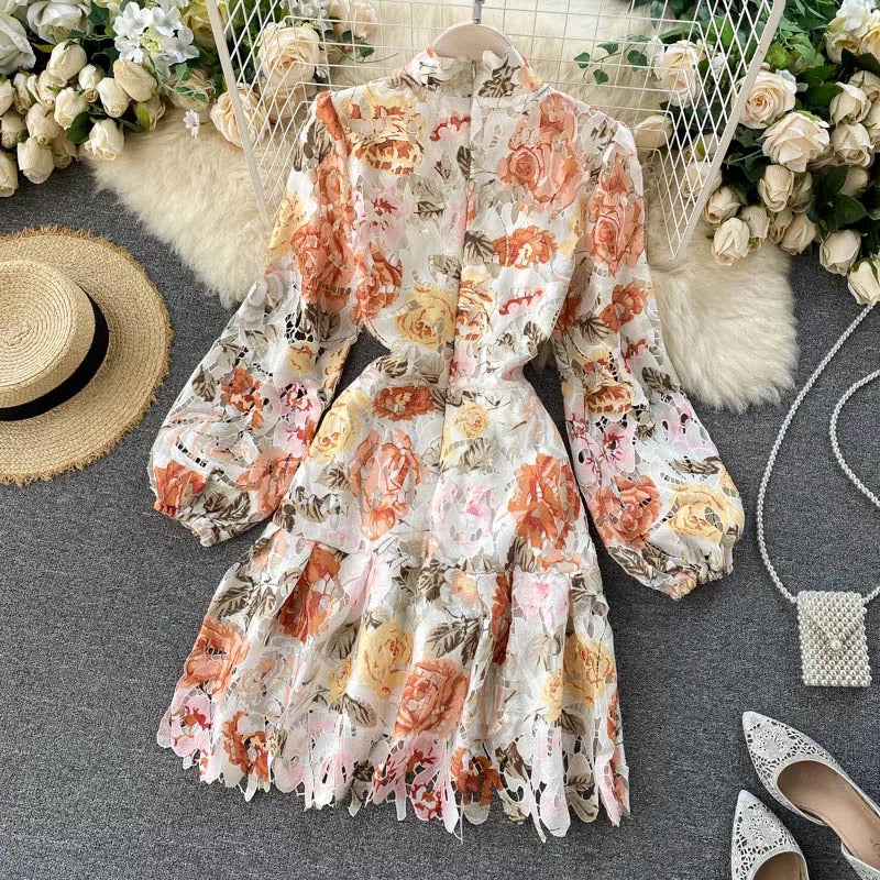 Lace Dress With Belt