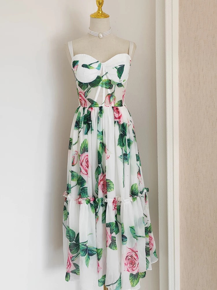 Red Flower Dress