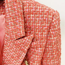 Load image into Gallery viewer, Vintage Plaid Tweed Lapel Jacket
