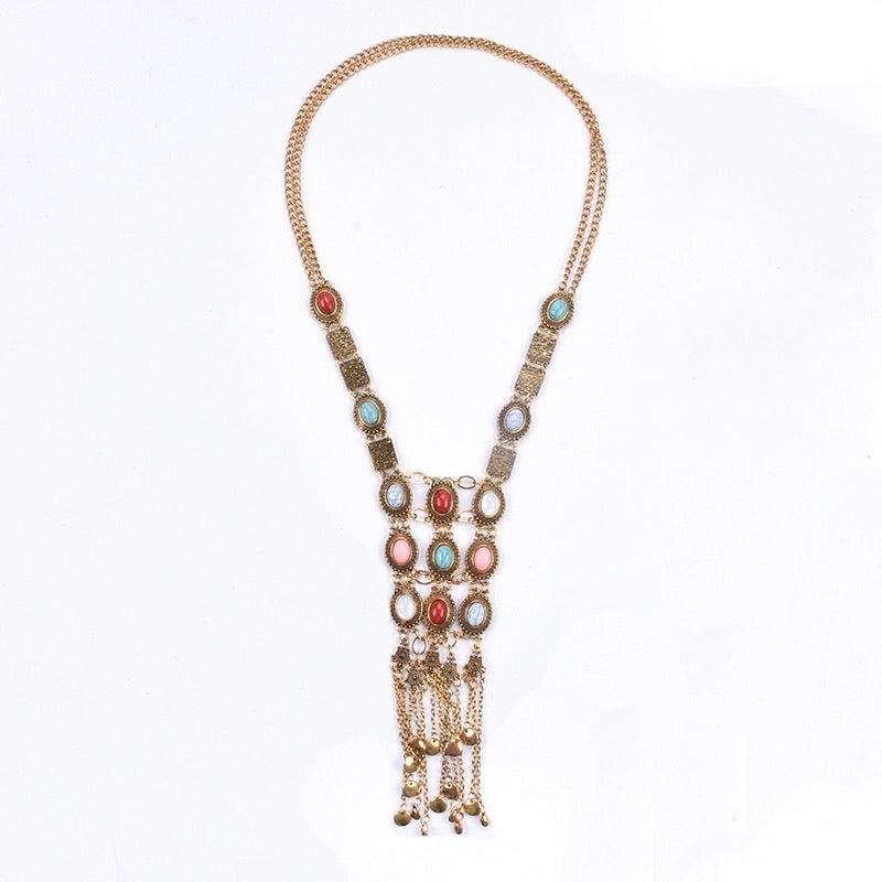 Metal Tassel Necklace