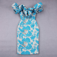 Cargar imagen en el visor de la galería, Ruffles Jacquard Elegant Dress