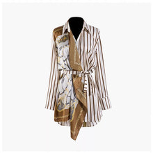 Charger l&#39;image dans la galerie, Striped Patchwork Shirt Blouse