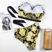Cargar imagen en el visor de la galería, Bikini Set With Detachable Lace Straps