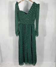 Load image into Gallery viewer, Green Runway Dot Hollow Out Dress