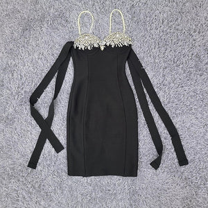 Handmade Pearl Sling Strappy Dress