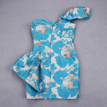 Carica l&#39;immagine nel visualizzatore di Gallery, OneShoulder Jacquard Dress