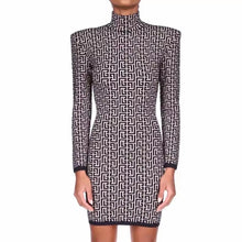 Load image into Gallery viewer, Geometric Celebrity Bandage Mini Dress