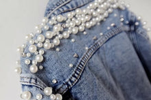 Load image into Gallery viewer, Pearl Denim Jacket