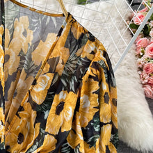 Load image into Gallery viewer, Floral Chiffon Flare Two Piece Set