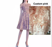 Load image into Gallery viewer, Flower Evening Dresses Sleeve Dress