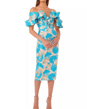 Charger l&#39;image dans la galerie, Ruffles Jacquard Elegant Dress