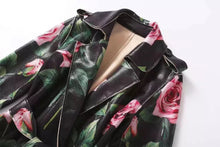 Carregar imagem no visualizador da galeria, Floral Belt Trench Coat