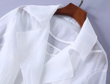 Load image into Gallery viewer, Long Trench Organza Autumn Dress
